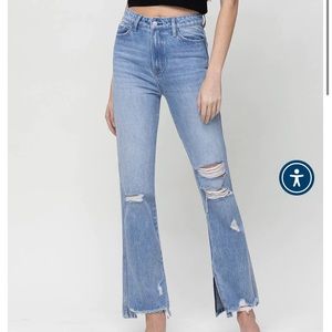 Vervet light wash distressed jeans. Bought from Revolve.
